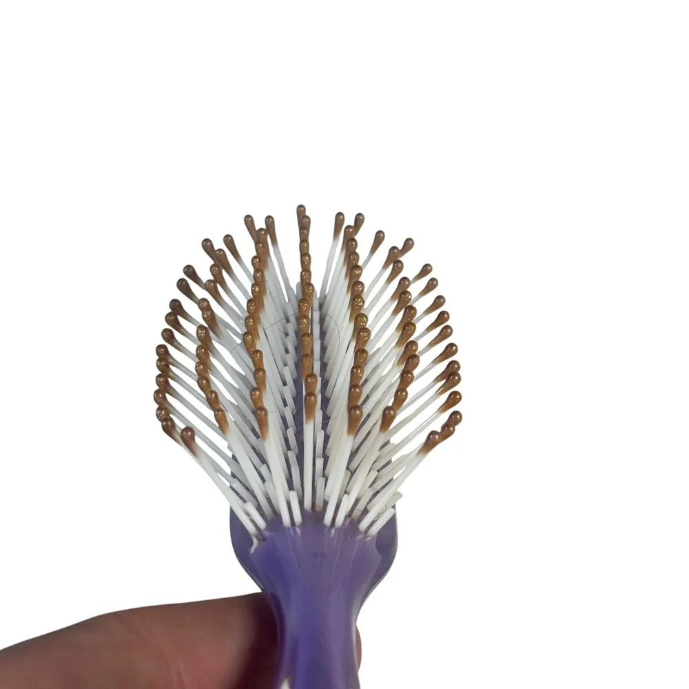 Vintage Goody Purple Vented Hair Brush Made in USA‎ Basketweave Handle Retro 8
